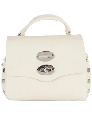 Zanellato Super Baby Postina Studded Crossbody Bag - White