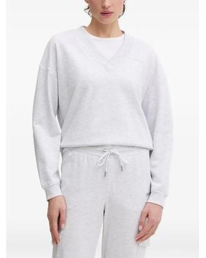 DKNY V-Neck Sweatshirt - White