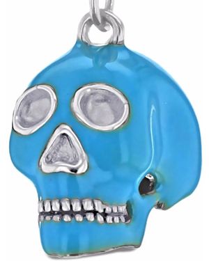 True Rocks Collana Con Pendente A Teschio - Blu