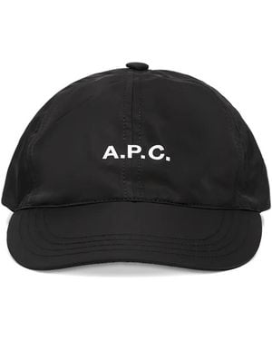 A.P.C. Charlie Baseball Cap - Black