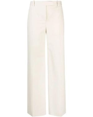 The Row Wide-Leg Cotton-Wool Pants - White