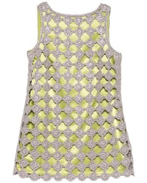 Simon Miller Sina Crochet Mini Dress - Yellow