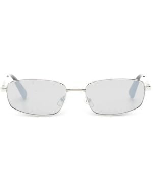 Jacquemus Sonnenbrille Mit Eckigem Gestell - Weiß