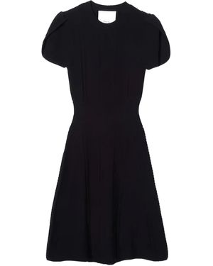 3.1 Phillip Lim Cable-Knit Short-Sleeve Mini Dress - Black