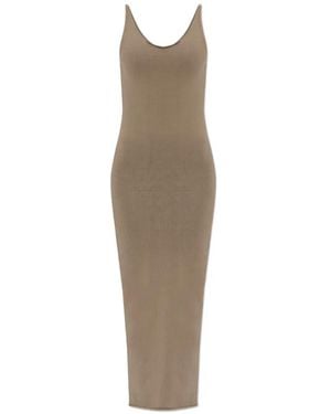 Entire studios Midi Ribbed Dress - Natural