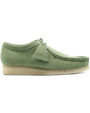 Clarks Wallabee Lace-Up Boots - Green