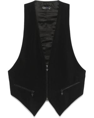 Mugler Tailored Vest - Black