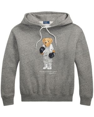 Polo Ralph Lauren Sudadera Polo Bear Con Capucha - Gris