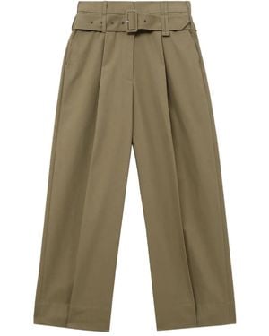 Simone Rocha Pantaloni Con Cintura E Pieghe - Verde