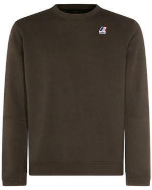 K-Way Logo-Patch Jumper - Green