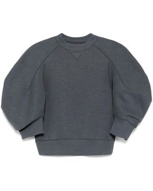 Sacai クルーネック スウェットシャツ - ブルー