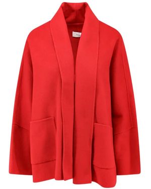 R2W Veste À Col Châle Et Poches Plaquées - Rouge