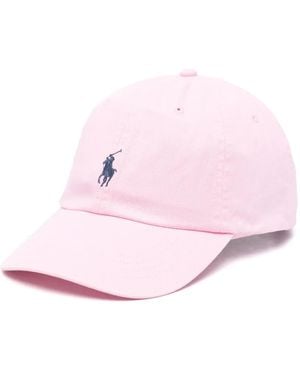Polo Ralph Lauren Six-Panel Embroidered Ventilated Hat - Pink