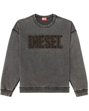 DIESEL S-Boxt-Raw-V1 Sweatshirt - Grey