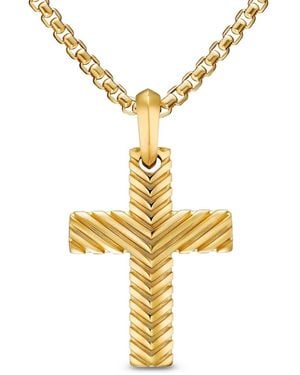 David Yurman Pendentif Croix En 18Ct - Métallisé