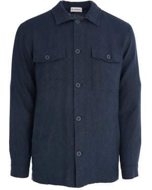 BLUEMINT Double-Pocket Linen Shirt - Blue