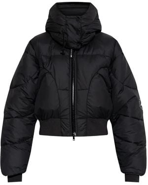 adidas By Stella McCartney Gevoerd Jack Met Capuchon - Zwart