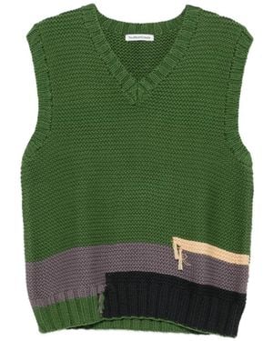 YMC Chaleco Con Diseño Colour Block - Verde
