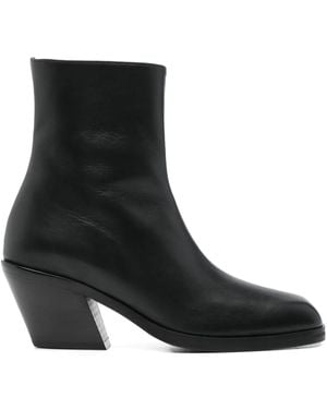 Gia Borghini Taylor Block-Heel Boots - Black