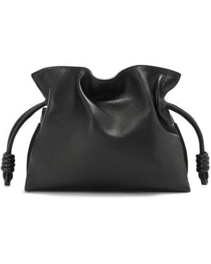 Loewe Mini Flamenco Clutch Bag - Black