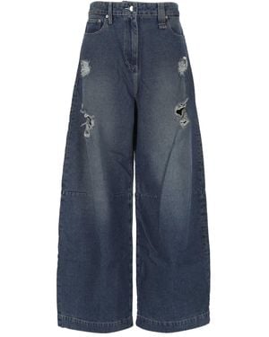 Simone Rocha Distressed Jeans - Blue