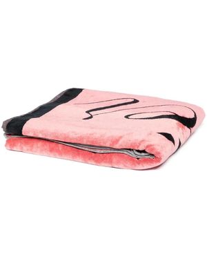 Jean Paul Gaultier Telo Da Mare Con Logo - Rosa