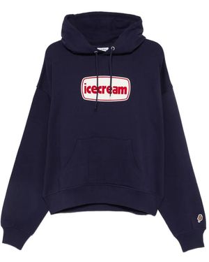 ICECREAM Hoodie À Logo Imprimé - Blue