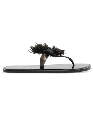 FARM Rio Jelly Flower Flat Sandals - White