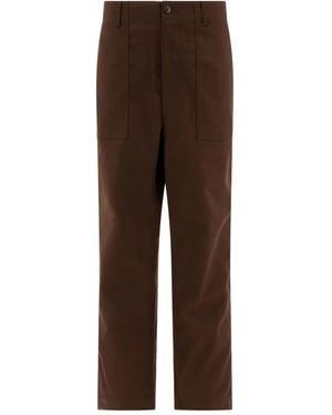 South2 West8 Patch-Pocket Trousers - Brown