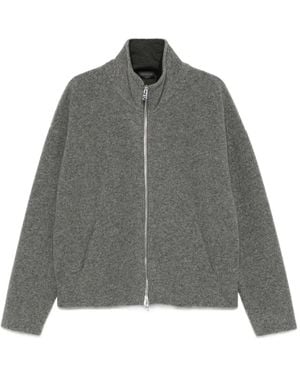 Dondup Chaqueta Con Cuello Alto Y Cremallera - Gris