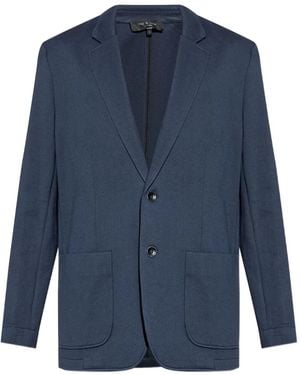 Rag & Bone Blazer Met Enkele Rij Knopen - Blauw
