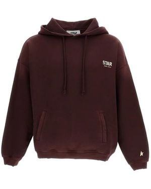 Golden Goose Hoodie À Logo Imprimé - Purple