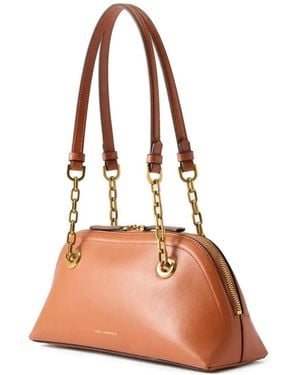 KARL LAGERFELD Small K/Autograph Logo-Plaque Shoulder Bag - Pink