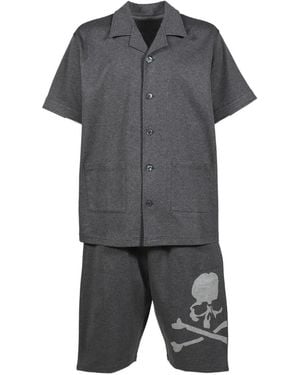 MASTERMIND WORLD Logo-Embroidered Pyjamas - Grey