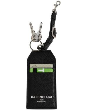 Balenciaga Strap Leather Cardholder - Black