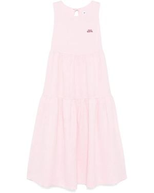 Chocoolate Logo-Embroidered Dress - Pink
