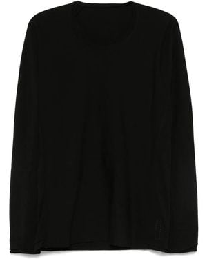 Layer Zero Long-Sleeve Cotton T-Shirt - Black