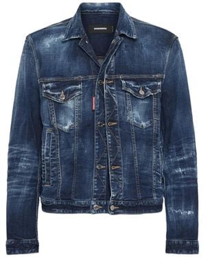 DSquared² Biker Jacket - Blue