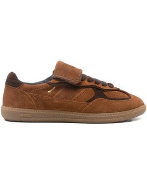 Alohas Perforated Lace-Up Trainers - Brown