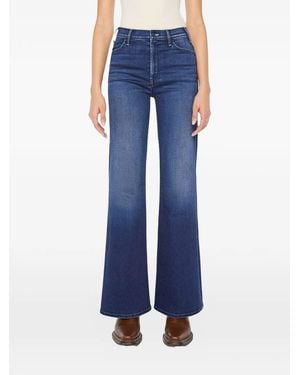 Mother The Hustler Roller Sneak Jeans - Blue