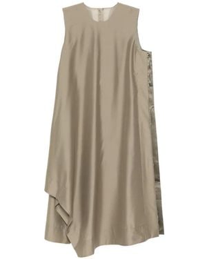 JNBY Asymmetric Sleeveless Dress - Natural