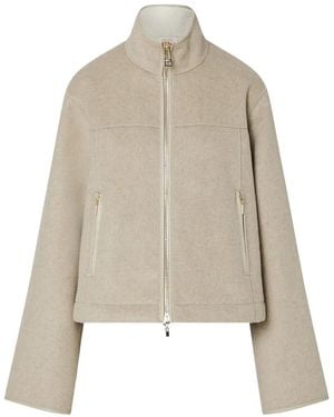 Liu Jo Manteau Ample En Peau Lainée - Natural