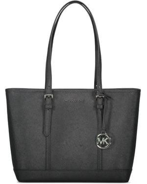 Michael Kors Jet Set Leren Shopper - Zwart