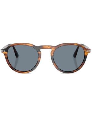 Persol Tortoiseshell Round-Frame Sunglasses - Blue