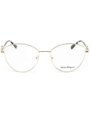Ferragamo Eyewear Gancini Glasses - Natural
