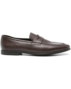 Canali レザーローファー - グレー