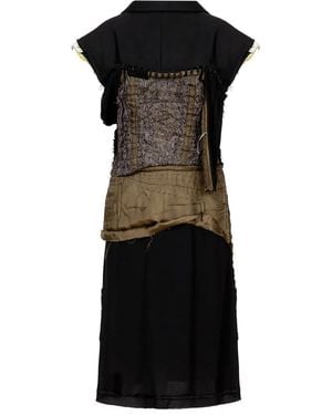 Maison Margiela Inside-Out Effect Dress - Black