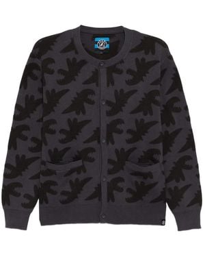 SPORT b. by agnès b. Dino-Embroidered Cardigan - Black