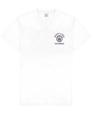 Sporty & Rich Logo-Print T-Shirt - White
