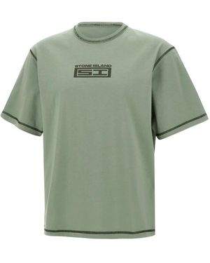 Stone Island コットン Tシャツ - グリーン